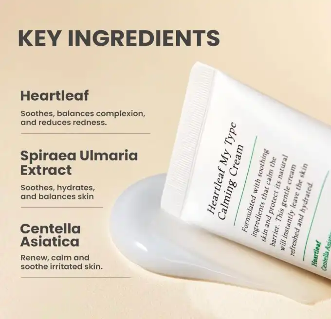 AXIS-Y Heartleaf My Type Calming Cream, 60ml - Image 5